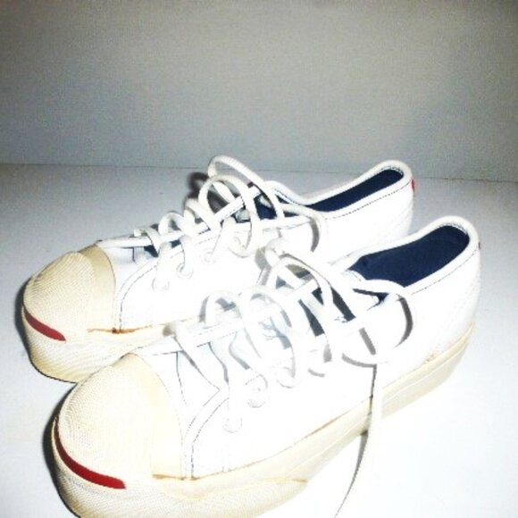 1980's Vintage CONVERSE Running Shoes Size 5.5 JACK BURCELL Converse Sneakers - Picture 6 of 12